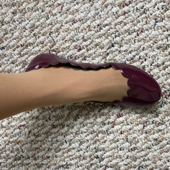 Purple patent ballet flats, NWOT - Picture 4 of 7